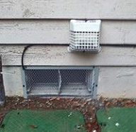 Foundation and Fan Vent